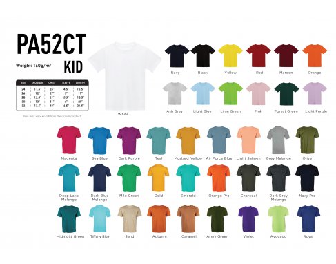 Cotton Round Neck Short Sleeve KIDS_PA52CT