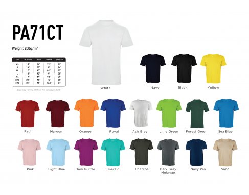 Cotton Round Neck_200g_PA71CT