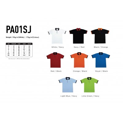 Cotton Single Jersey Polo_PA01SJ
