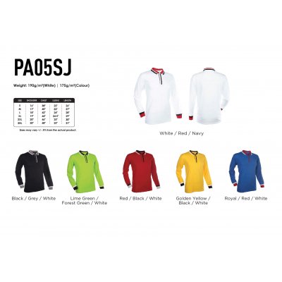 Single Jersey Long Sleeve Polo_PA05SJ