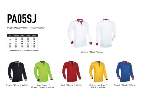 Single Jersey Long Sleeve Polo_PA05SJ