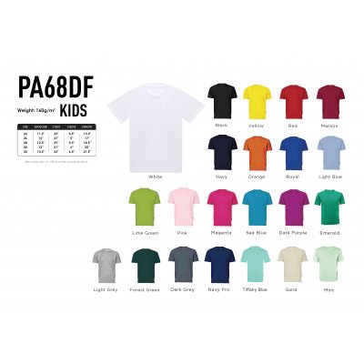 Drifit KID Round neck Microfibre Short sleeve PA68DF