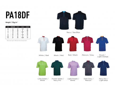 Drifit Mock Neck Microfibre PA18DF