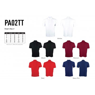 Drifit Ribbed Collar Polo_240gsm PA02TT