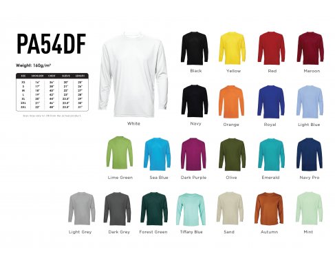 Dri Fit Round Neck Long Sleeve T-Shirt_PA54DF