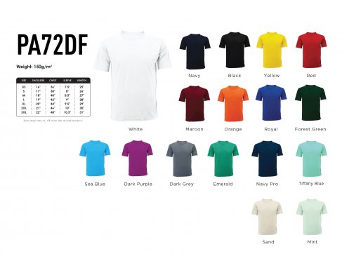 Drifit Round neck Mini Eyelet Microfibre Short Sleeve PA72DF