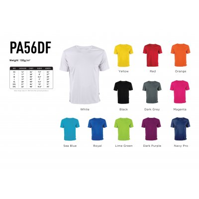 Drifit Round neck Polyester Interlock Short Sleeve PA56DF