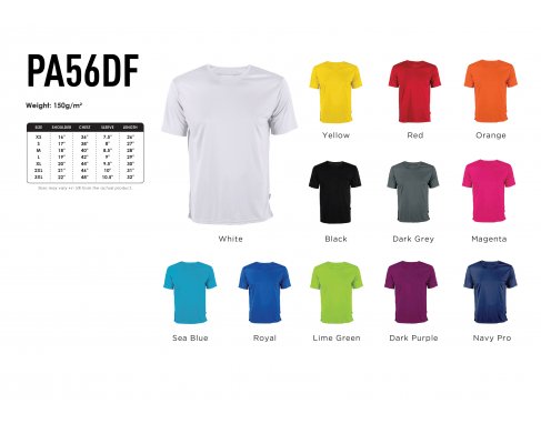 Drifit Round neck Polyester Interlock Short Sleeve PA56DF