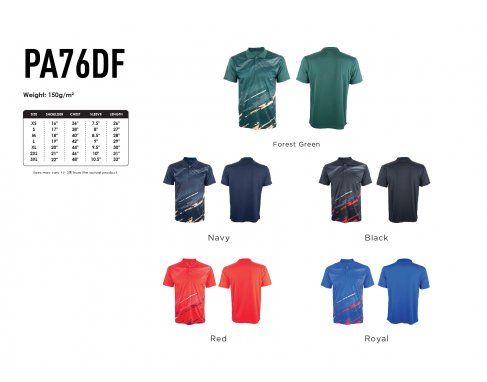 Drifit Sublimation Polo Mini Eyelet Microfibre PA76DF