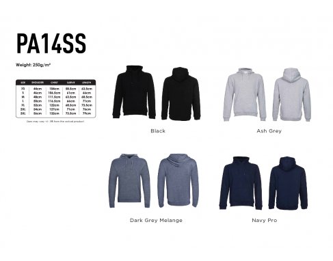 Jacket Hoodie Sweatshirt_ 250gsm PA14SS
