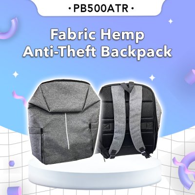 Bag Fabric Hemp Anti-Theft Backpack PB500ATR