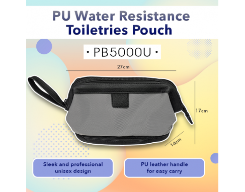 PU Water Resistance Toiletries Pouch_PB5000U PU Water Resistance Toiletries Pouch_PB5000U