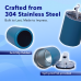 Drinkware Stainless Steel Double Wall Mug with Lid & Straw PD41SS