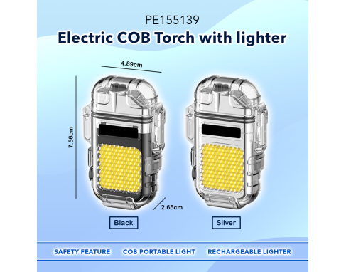 Electronic COB Torch with lighter PE155139