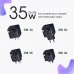 Electronics GAN Universal Adapter with retractable Cable PE4848