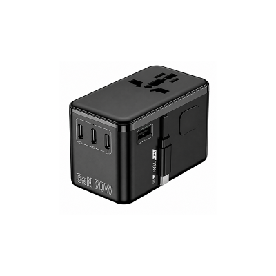 70W GaN Charger with Retractable Cable_PE1120