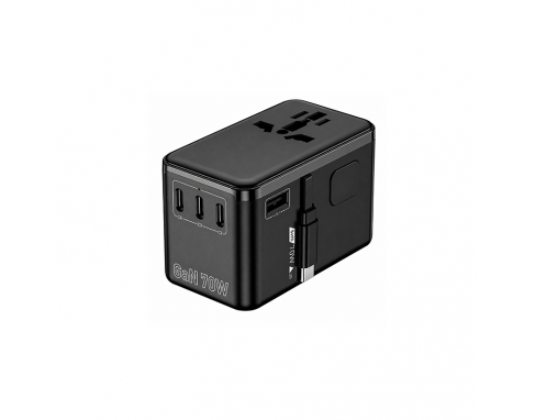 70W GaN Charger with Retractable Cable_PE1120 70W GaN Charger with Retractable Cable_PE1120