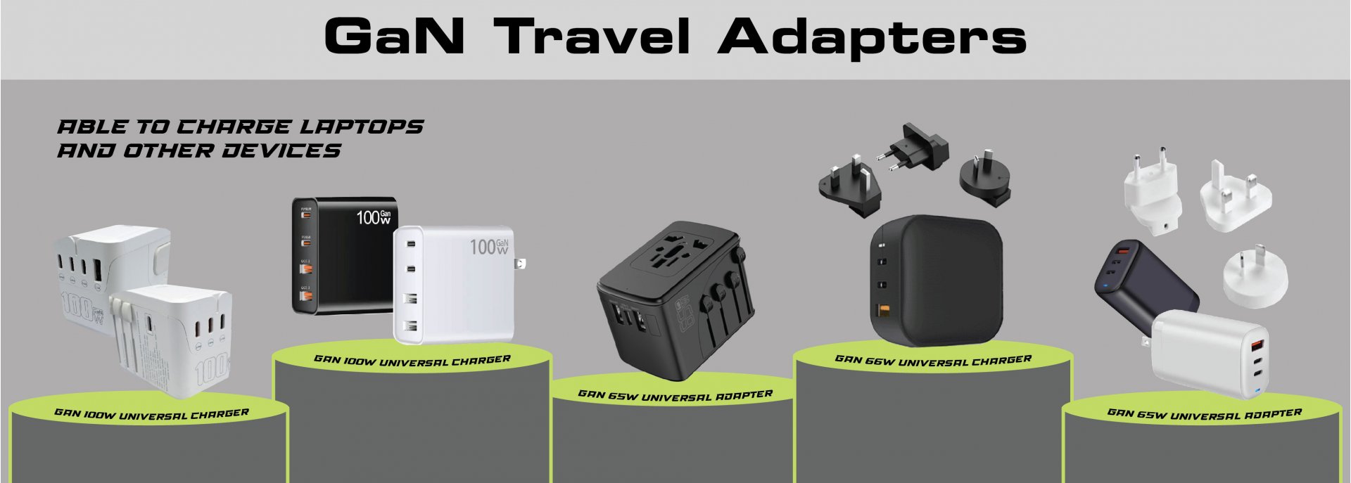 GaN Travel Adapter
