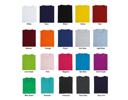 Cotton Round Neck Short Sleeve T-Shirt_PA51CT