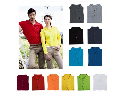 Honeycomb Long Sleeve Polo_PA09HC