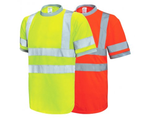 REFLECTIVE ROUND NECK SHORT SLEEVE T-SHIRT_PA750RF