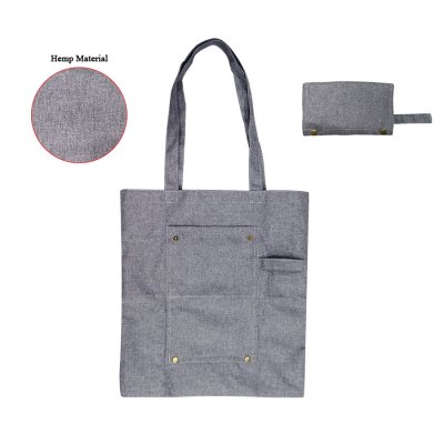 Foldable Hemp Tote bag without base_PB190712R