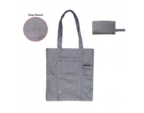 Foldable Hemp Tote bag without base_PB190712R
