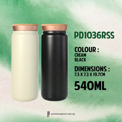 Recycled Stainless Steel Bottle with Cork Lid PD1036RSS