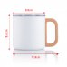 Stainless Steel Mug with Beech Wood Handle PD1095SS
