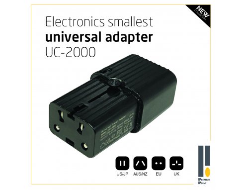 Smallest universal adapter UC-2000