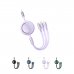 Baseus Bright Mirror 3-in-1 Retractable Data Cable（100W)