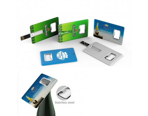 Credit Card USB design with Bottle Opener
