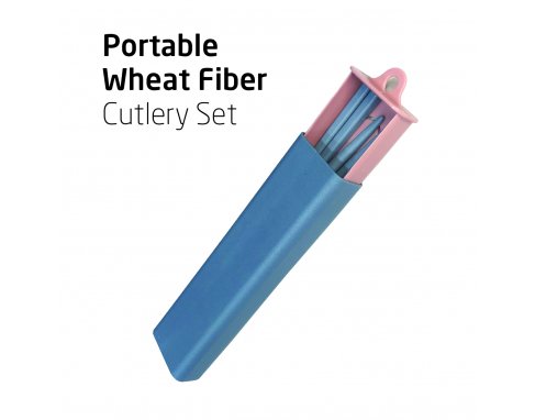 Household Portable Wheat Fiber Cutlery Set PH2866