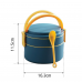 Household Double Layer PP material BPA free Round lunch Box_PH36