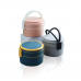 Household Double Layer PP material BPA free Round lunch Box_PH36