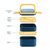 Household Double Layer PP material BPA free Square lunch Box PH34