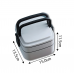 Household Double Layer PP material BPA free Square lunch Box PH34