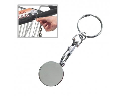 KEYCHAIN WITH TROLLEY COIN_PK15925