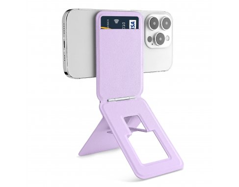 PU Leather Magnetic Card holder with Phone Stand PU4500