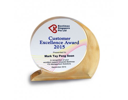 Acrylic Matrix Gold Roundel