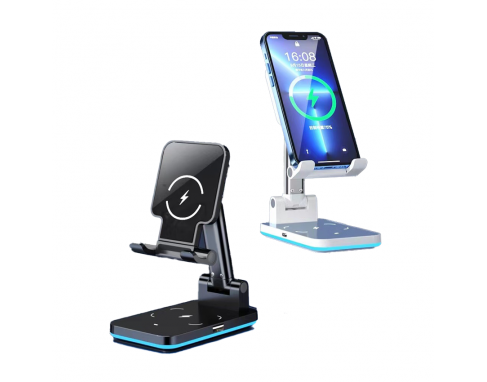 Portable Phone Stand with 15W Wireless Charging Function PE5400